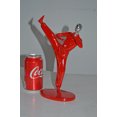 thumbnail image 2 of Nifao Karate, Krav Maga Front Kick, Red Chrome, Resin Statue – Home Decor Sculpture, 3"L x 7"W x 11"H, 2 of 10