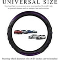 thumbnail image 2 of Car Steering Wheel Cover, 15 Inch Anti-Slip Steering Wheel Cover Protector with 3D Honeycomb Design, Universal Steering Wheel Covers for Truck SUV, Car Accessories (Purple, Round Shape), 2 of 12