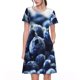thumbnail image 1 of Disketp Blueberry para Vestido de Manga Corta para Mujeres, Vestidos de Verano para Mujeres, Casual y Holgado para la Playa, 1 of 6