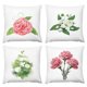 thumbnail image 2 of Funda de almohada con diseño de claveles y flores de lirio, cojín decorativo suave y cálido para el hogar, el jardín, el sofá, la sala de estar, 18 x 18 pulgadas, 2 of 5