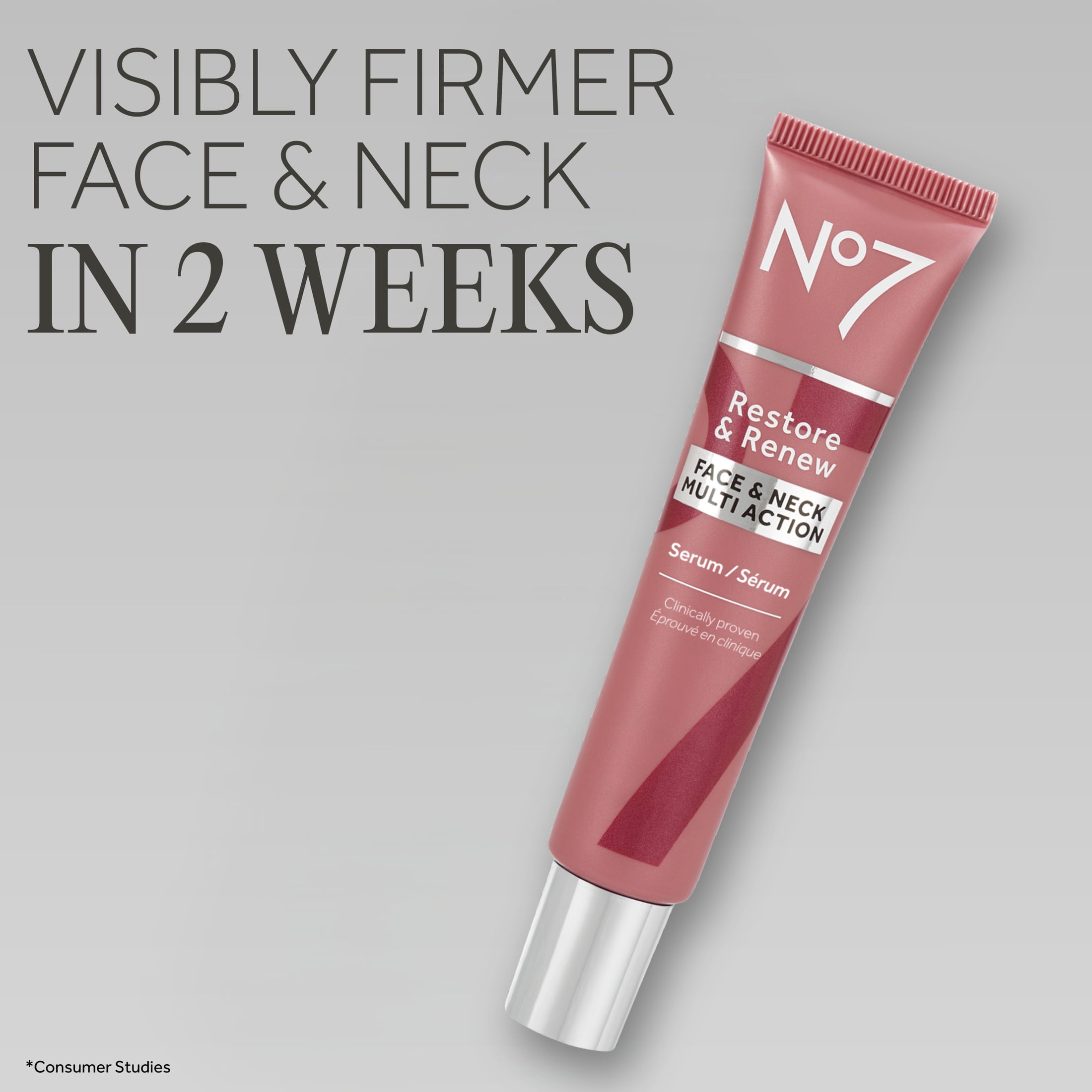 No7 Restore & Renew Multi Action Face & Neck Serum - 1.69 fl oz