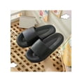 thumbnail image 4 of Gomelly Unisex Shoes Slip On Slides Open Toe House Slippers Non-slip Bedroom Indoor Outdoor Black 9.5-10, 4 of 6