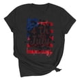 thumbnail image 2 of JOANKDMI 4th of July Women's Shirts Funny American Flag Crew Neck Patriotic Cute Loose Fit Memorial Day Tops Fashion Trendy Holiday T Shirts, 2 of 7