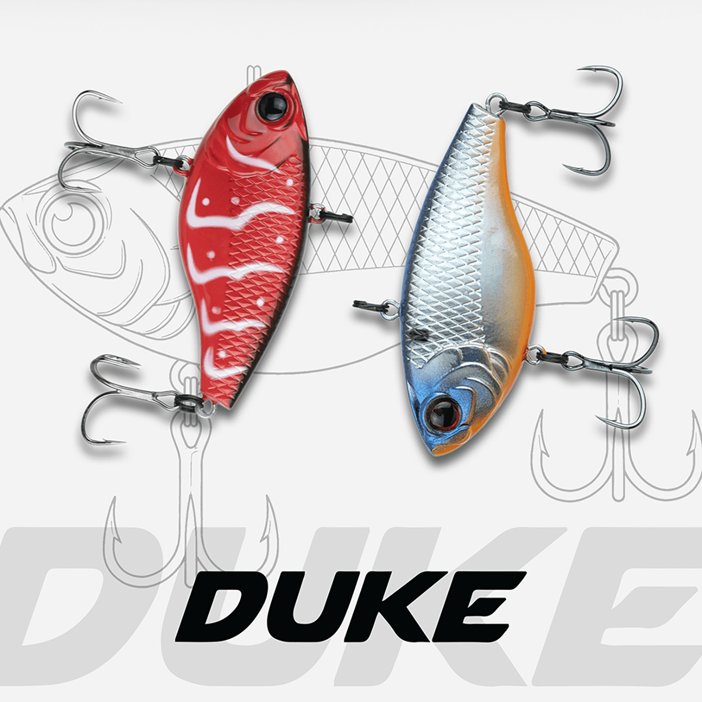 6th Sense Duke Lipless Crankbait Bass Fishing Lure Tight Vibration Loud Rattle Finesse and Power Options