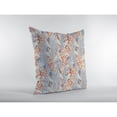 thumbnail image 3 of Sleepy Tropics Suede Blown and Closed Pillow Orange, 3 of 4