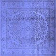 thumbnail image 1 of Ahgly Company Machine Washable Indoor Square Oriental Blue Traditional Area Rugs, 3' Square, 1 of 4