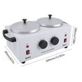 thumbnail image 3 of Chauffe-cire à Double Pot, Machine Électrique d'Épilation, Outil de Beauté pour Salon, 3 of 10