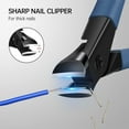 thumbnail image 3 of DUAIU Nail Clippers for Thick Nails Toenail Clippers Wide Jaw Nail Cutter Heavy Duty Nail Clipper Sharp Curved Toe Nail Clippers for Men and Women, Blue, 3 of 7
