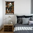 thumbnail image 6 of Michael Myers Halloween Poster Black Plastic Shaft Hanging Posters Wall Hanging Art Painting Decor For Bedroom Home Living Room 16"X24", 6 of 7