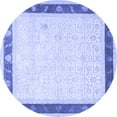 thumbnail image 1 of Ahgly Company Indoor Round Persian Blue Traditional Area Rugs, 6' Round, 1 of 4