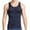 Navy, variant on Men's Slim Fit Tank Top Summer Workout Sleeveless Shirt Gym Athletic Muscle Ribbed Knit Casual Stringer Vest Men's Loose Fit Shirt Summer Oversized Button Tee