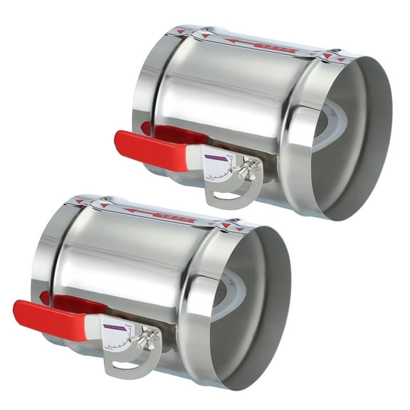 Uxcell HVAC Duct Manual Volume Backdraft Damper, Airflow Ducting Branch Vent Damper 6"