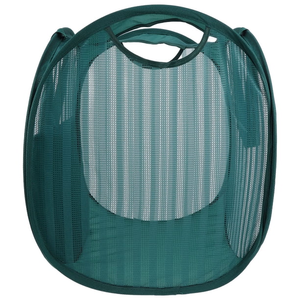 UPGRATOR Cesta Plegable De Malla Para Lavandería Portátil Con Asas Resistentes Color Oliva