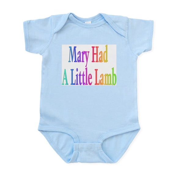 CafePress - Mary Had A Little Lamb Infant Bodysuit - Baby Light Bodysuit, Size Newborn - 24 Months