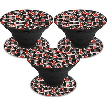 MightySkins POSOCK-Retro Controllers 3 Skin Decal Wrap for Pop Sockets Sticker - Pack of 3 - Retro Controllers 3
