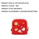 thumbnail image 2 of Qarigey para niños, escolar de dibujos animados, escolar portátil para preescolar, de viaje para niñas, de Mochilas Qarigey AP010490-00B, 2 of 6