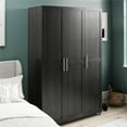 Systembuild Evolution Westford Framed 3 Door Wardrobe, Black Oak