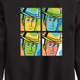 thumbnail image 3 of Toy Story - Woody Grid - Youth Boys Crew Fleece Sweatshirt, 3 of 5