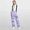 thumbnail image 2 of Staki Ski Suit for Kids Kids Snow Bib Winter Ski Overalls for Girls Outdoor Snowsuit Windproof Snowboarding Snowpants 4T,5T,6Y,7Y,8Y,9Y,10-12Y(Purple,9-10 Years), 2 of 7