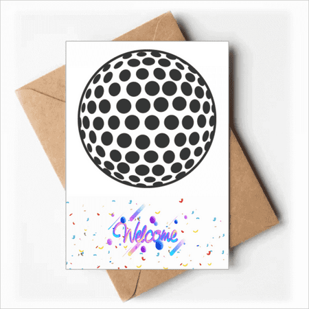 Golf Sport Simple Geometry Pattern Welcome Back Greeting Cards Envelopes Blank