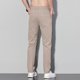 thumbnail image 4 of Pantalones largos para hombre, de color liso, de seda helada, elásticos, con cordón, informales, deportivos, para hombre, 4 of 6