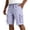 Light Purple, variant on Relaxed Fit Cargo Shorts for Men with Deep Side Pockets - Elastic Waist Drawstring Casual Walking Shorts - Lightweight Quick-Dry Utility Work Shorts for Summer Army Green L
