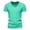 Light Green, variant on Krdevn Men's Casual V Neck T Shirts with Zipper Design for Everyday Wear for Summer,3XL