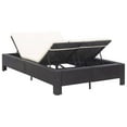thumbnail image 6 of vidaXL Patio Bed Outdoor Rattan 2-Person Sun Lounger with Cushion Poly Rattan, 6 of 8