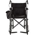 thumbnail image 4 of Medline Fauteuil Roulant de Transport en Aluminium Élite - Gris Titane, 4 of 5