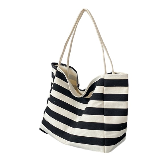 ROZYARD Stylish Striped Tote Bag for Women Large Capacity Beach Bags Shoulder Handbag