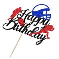 thumbnail image 3 of Adorno para Pastel Crseniny Fútbol Rugby Decoración de Cumpleaños, 3 of 7