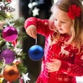 thumbnail image 7 of 24ct Colorful Christmas Ornaments,1.1" Christmas Decorations for Home Christmas Tree Ornaments,Shatterproof Plastic Christmas Ball Ornaments Festive Party Pendant Room Decor(Dark Blue), 7 of 7