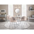 thumbnail image 3 of LumiSource White Wood, Grey Fabric Telephone Bench, 3 of 11