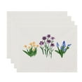 thumbnail image 2 of Simply Daisy, 18 x 14 inch, Flower Trio Placemat (set of 4), Light Blue, 2 of 2