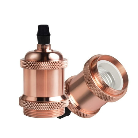 

RisingPro Vintage Industrial Light Bulb Holder Edison E26 E27 Fitting Pendant Lamp Holder