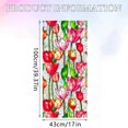 thumbnail image 2 of Home Wall Stickers Retro Flowers Window Privacy Film Stained Glass Decals Colorful Floral Privacy Rainbow Decals Living Room Sun Blocking Decor Removable Static Cling Stickers 16.93 X 39.37, 2 of 6