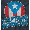 thumbnail image 2 of Captain Boricua Puerto Rican America Plus Size Crewneck Graphic Tee Shirt Brisco Brands 4X, 2 of 5