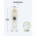 thumbnail image 2 of 2W G9 Warm white 3000K 230V 180lm 10-pack, 2 of 5