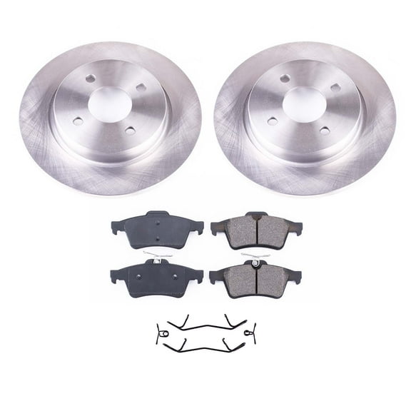 Ultimate Brakes Rear Ceramic Brake Pad and Rotor Kit with Hardware WM80151