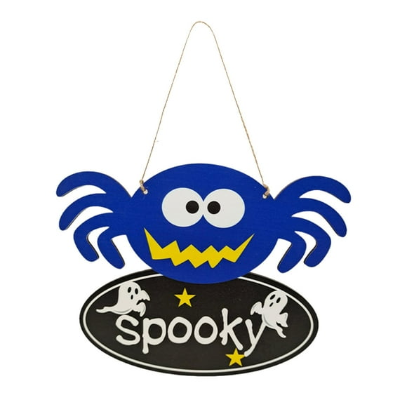 Decoraciones de Halloween Adornos colgantes Accesorios para fotos Manualidades Placa de Halloween 18cmx23cm