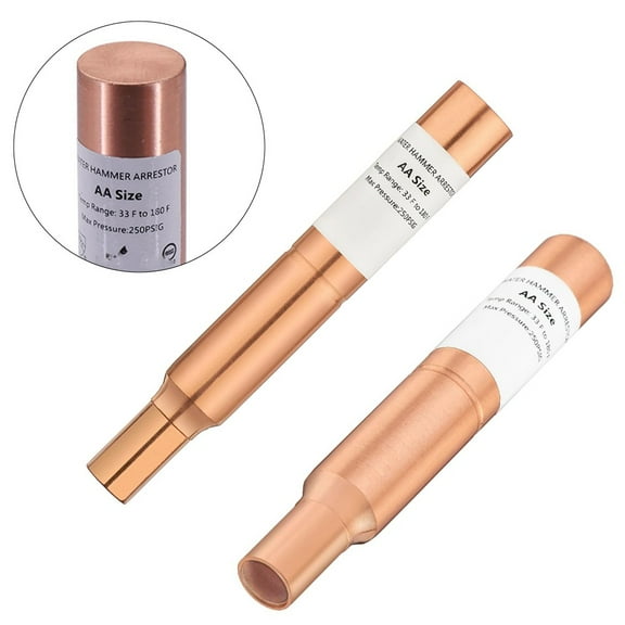 Dreamhall Water Hammer Arrestor 1/2 inch Connection Copper Cavity for Pipe Noise Reduction
