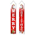 thumbnail image 3 of Bewildely 2 piezas de pancartas colgantes de Navidad, carteles de porche, decoración Vertical de cumpleaños para exteriores, ventana del hogar, adornos Kits de decoración para fiestas 16626 Bewildely HA010123-04B, 3 of 6