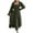 Army Green, variant on Women Long Sleeve Solid Color Square Neck Office Style Flared Sleeve Ruffled Wedding Guest Dress Evening Dress,Fall Winter Birthday Dresses for Women,Women Party Dress,Army Green,L