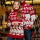thumbnail image 4 of Gibobby Sudadera de Navidad para mujer Suéter navideño para mujer, suéter informal con diseño de árbol de Navidad, suéter con cuello y tema navideño(Rojo,XG), 4 of 5