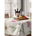thumbnail image 6 of Wildflowers Table Cloth, Blossoming Botanical Prints Garden Floral Waterproof Tablecloth for Rectangle Tables, Reusable Washable Fabric Table Cover for Restaurant Kitchen Dining Tables 52"x70", 6 of 6