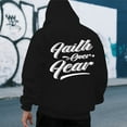 thumbnail image 4 of Faith Over Fear Hoodies for Men 2025 Christian Hoodie Hooded Sweatshirt with Pockets Pullover Hoodie Mens Hoodies, 4 of 7