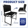 thumbnail image 3 of LIFERECORD Foldable Stadium Bleacher Seat with Back Support - Portable Heavy-Duty Steel Frame Chair for Family, Sports Games, Concerts, Camping - 225 lbs Capacity, Waterproof 600D Oxford Fabric, 3 of 9