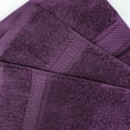 thumbnail image 5 of Superior 800 GSM Egyptian Cotton Heavyweight Face Towel Set of 6, Plum, 5 of 10