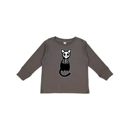 

Inktastic Skeleton Cat Gift Toddler Boy or Toddler Girl Long Sleeve T-Shirt