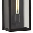 thumbnail image 3 of John Timberland Cornell Modern Outdoor Wall Light Fixtures Set of 2 Sand Black 16" Clear Glass Panels for Post Exterior Barn Deck House, 3 of 9